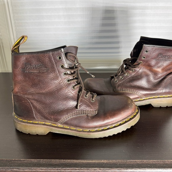 Dr. Martens 1460 Brown Leather Boots - Picture 2 of 9